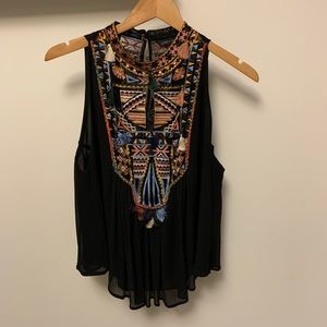 Adorable high neck, Zara summer top.